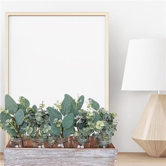 Mixed Eucalyptus Leaves Stems Bulk Artificial Eucalyptus Leaves Sprays Faux - Picture 5 of 6